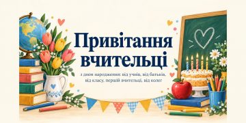 Привітання вчительці з днем народження: від учнів, від батьків, від класу, першій вчительці, від колег
