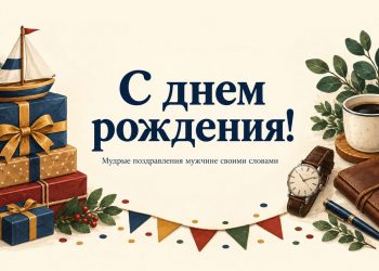 С днем рождения! Мудрые поздравления мужчине своими словами