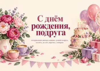 С днём рождения, подруга: поздравления своими словами лучшей подруге, коллеге, до слёз, коротко