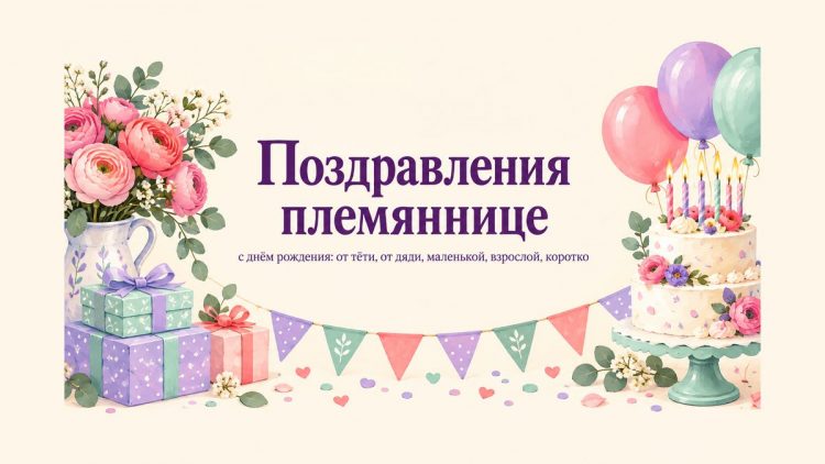 Трогательные поздравления племяннице с днём рождения: от тёти, от дяди, маленькой, взрослой