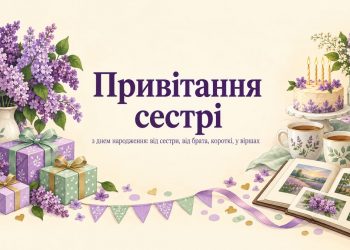 Привітання сестрі з днем народження: від сестри, від брата, короткі, у віршах