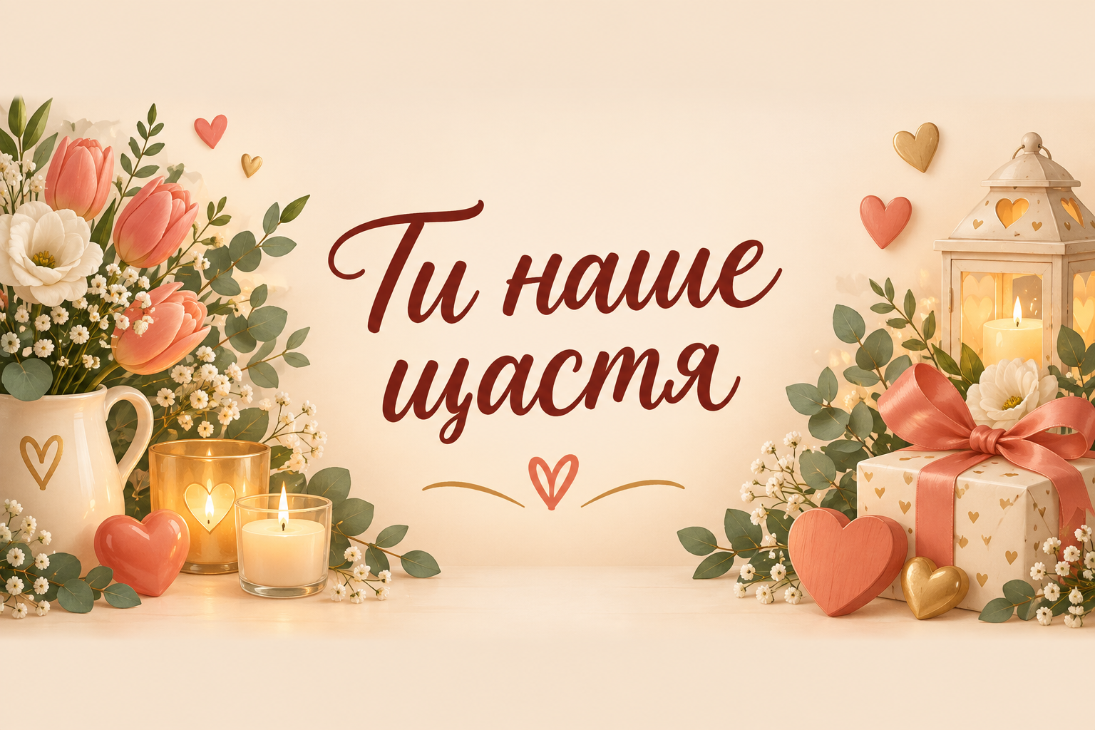 Ти наше щастя - листівка внучці