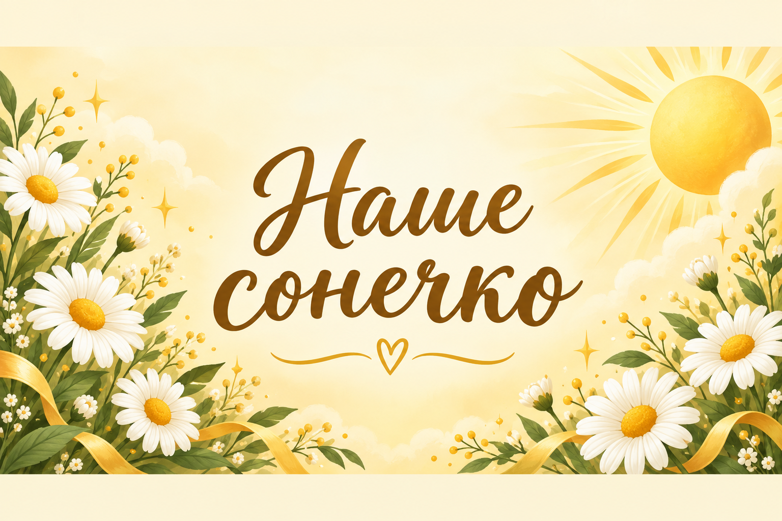 Наше сонечко - листівка внучці