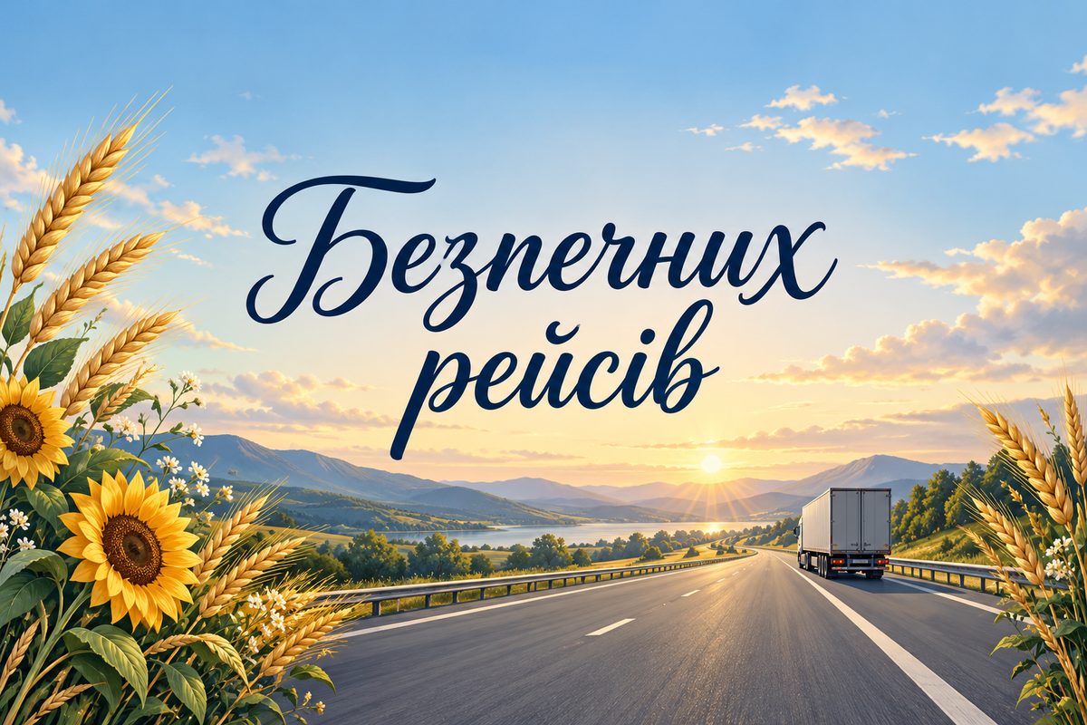 Безпечних рейсів - листівка з Днем автомобіліста з днем народження
