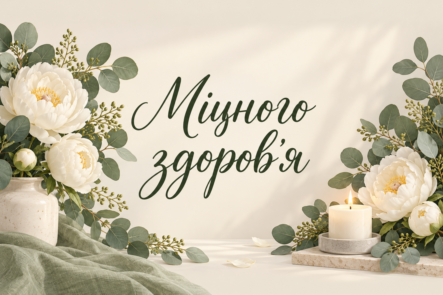Міцного здоров'я - листівка лікарю з днем народження