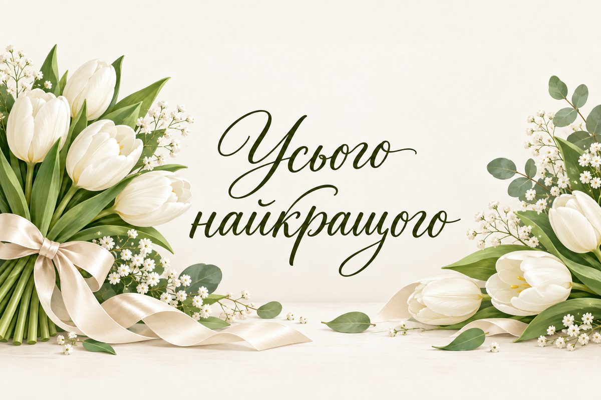 Усього найкращого - листівка лікарю з днем народження