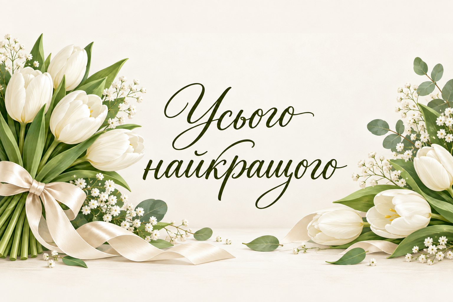 Усього найкращого - листівка лікарю з днем народження