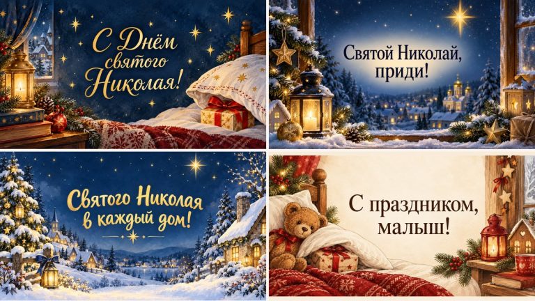 Открытки ко Дню святого Николая