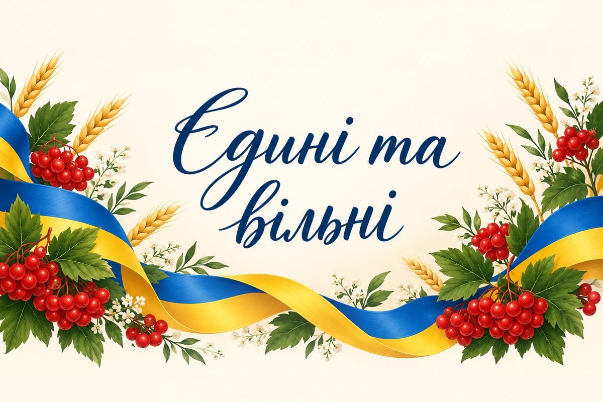 Єдині та вільні - листівка з Днем Гідності з днем народження