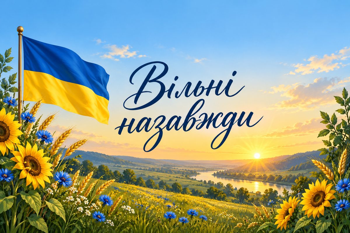 Вільні назавжди - листівка з Днем Гідності з днем народження
