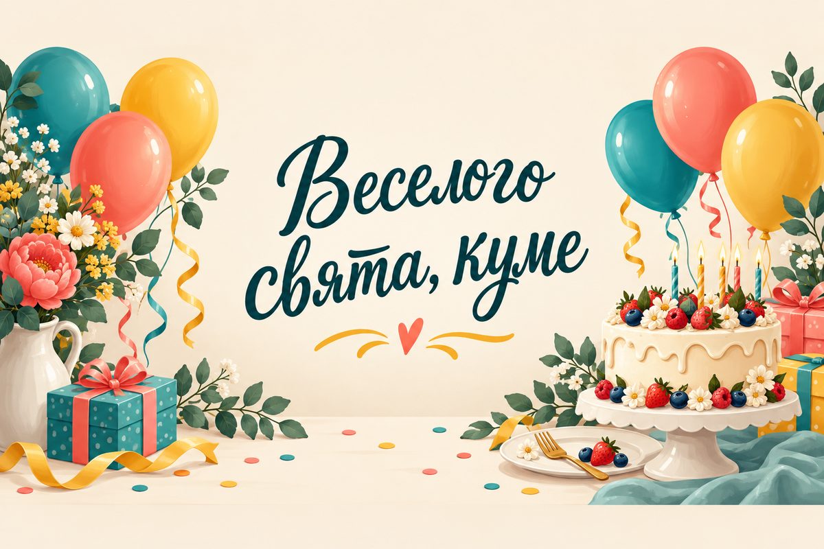 Веселого свята, куме - листівка куму