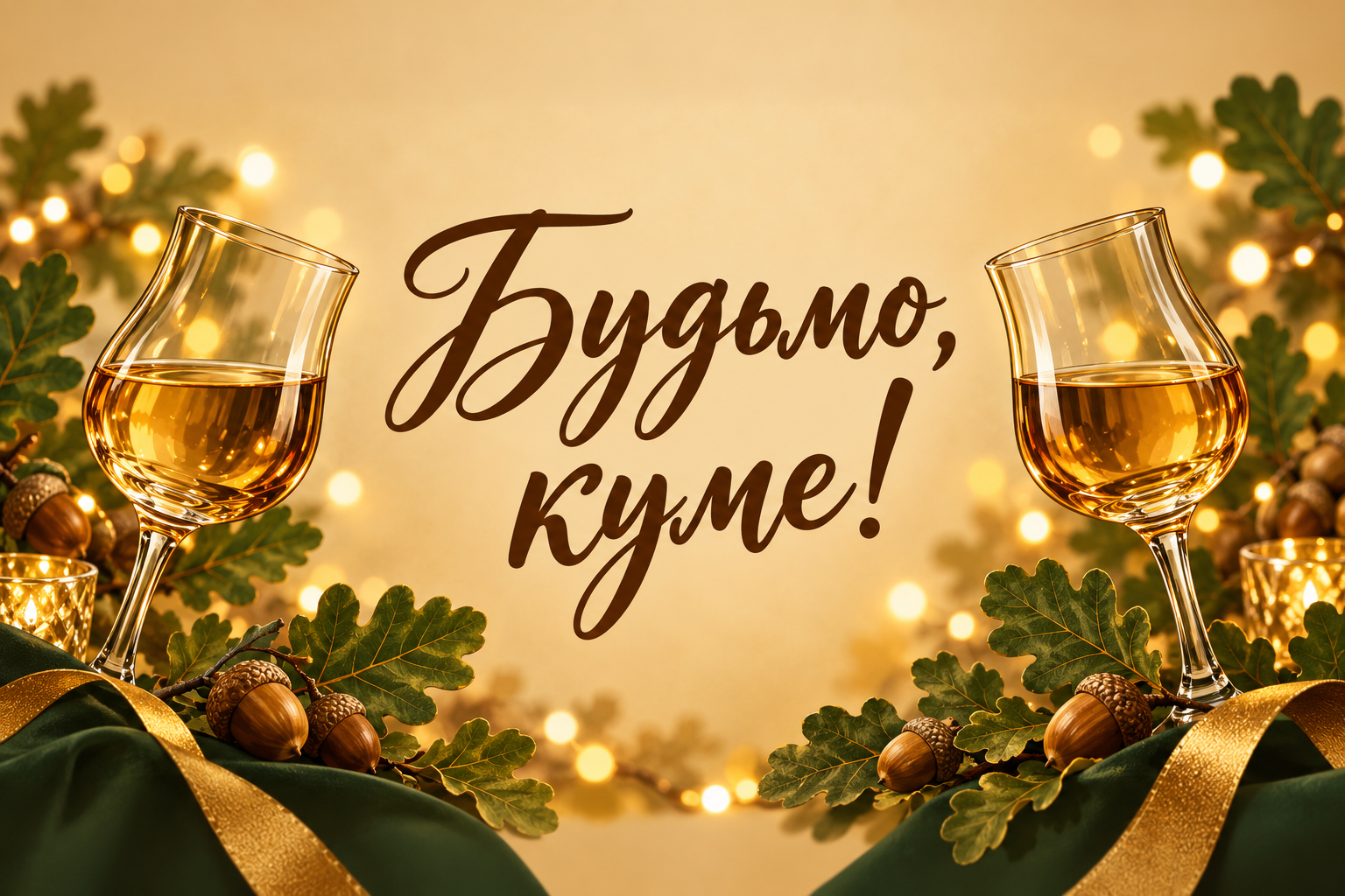 Будьмо, куме! - листівка куму