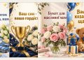 Листівки мамі й батькам з днем народження сина