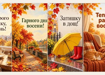 Листівки доброго осіннього ранку