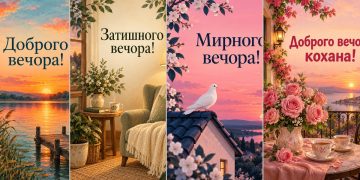 Листівки доброго вечора