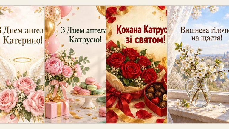 Листівки з Днем ангела Катерини
