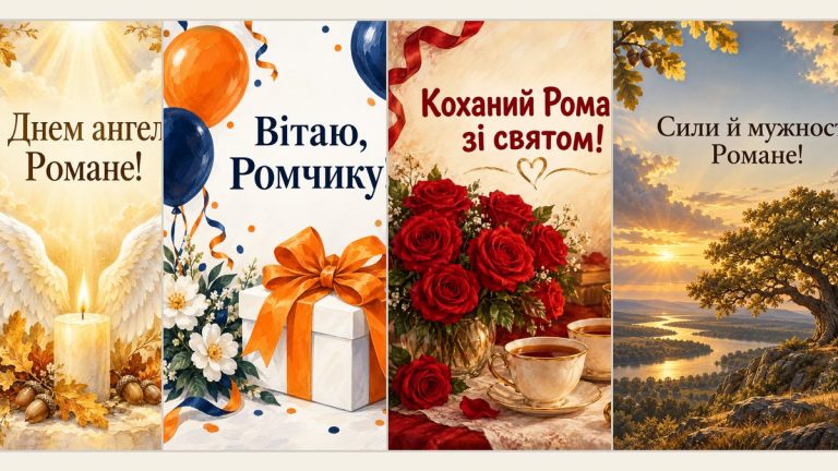 Листівки з Днем ангела Романа
