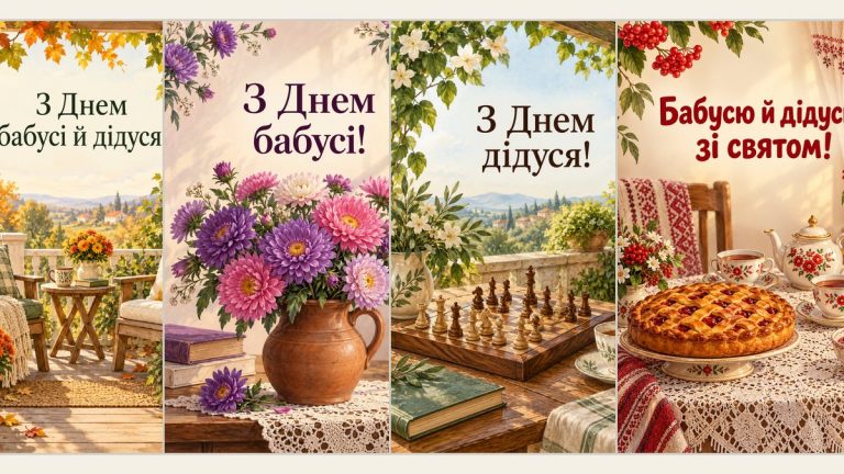 Листівки з Днем бабусь і дідусів