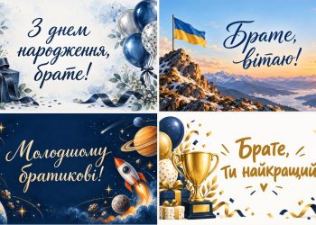 Листівки з днем народження брату