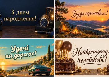 Листівки з днем народження чоловіку: добірка картинок