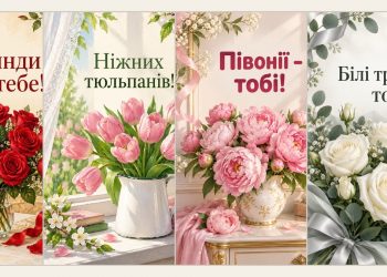 Листівки з днем народження з квітами
