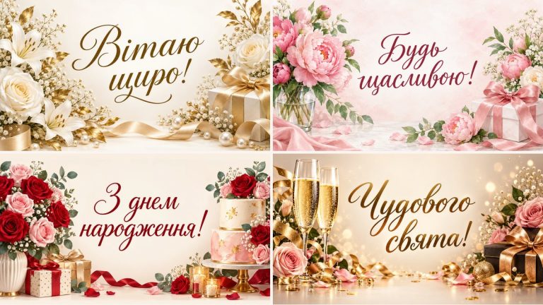 Листівки з днем народження жінці: добірка красивих картинок