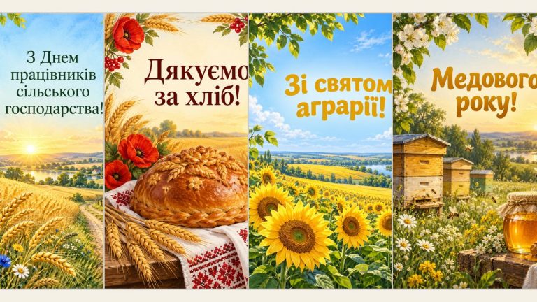 Листівки з Днем працівників сільського господарства