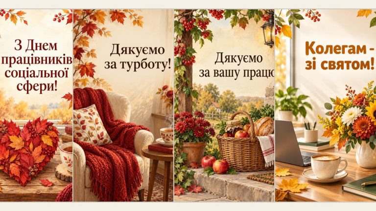 Листівки з Днем соціального працівника