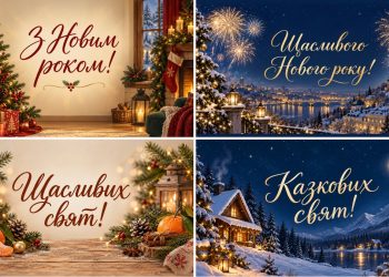 Листівки з Новим роком: добірка картинок українською