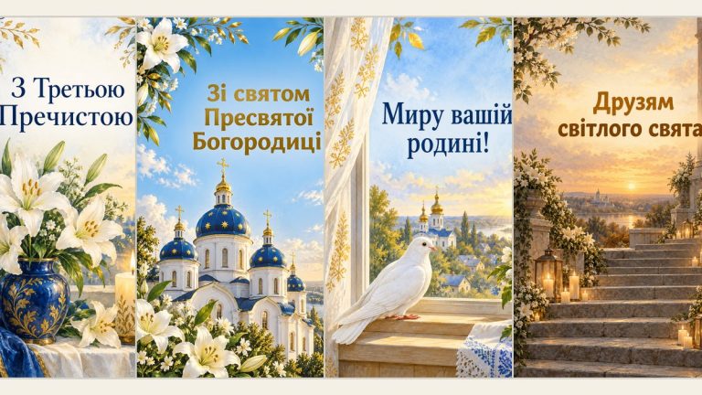 Листівки з Введенням у храм Пресвятої Богородиці