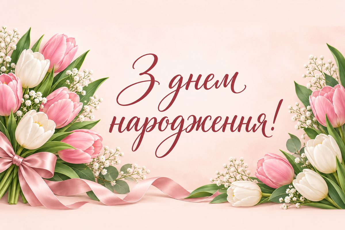З днем народження! - листівка медсестрі з днем народження