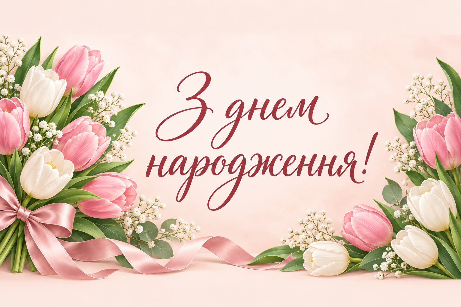 З днем народження! - листівка медсестрі з днем народження