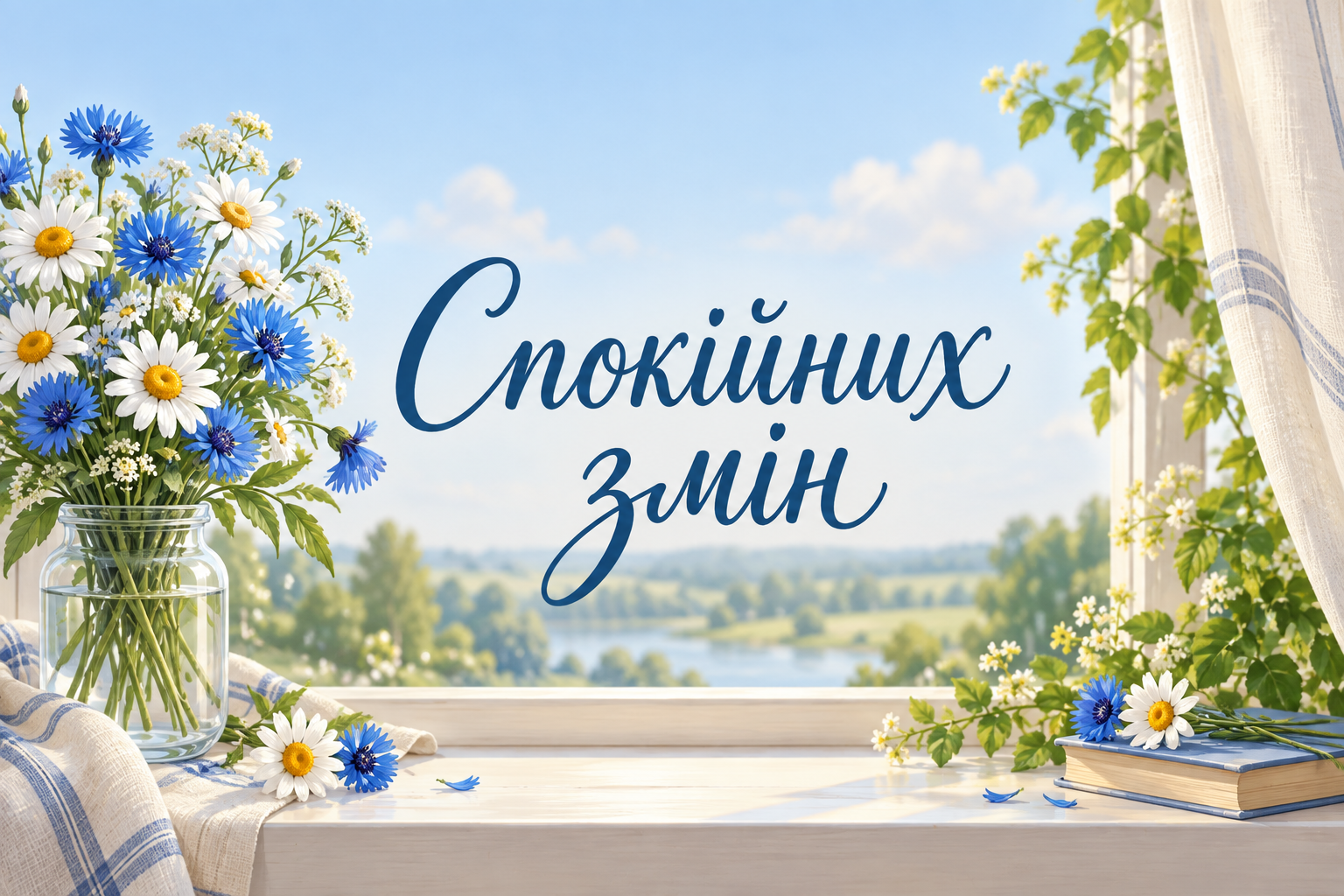 Спокійних змін - листівка медсестрі з днем народження