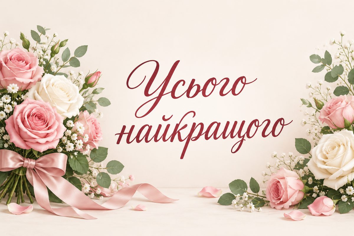 Усього найкращого - листівка медсестрі з днем народження