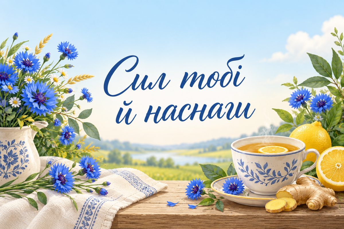 Сил тобі й наснаги - листівка з побажанням одужання з днем народження