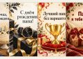 Открытки папе с днём рождения от дочери