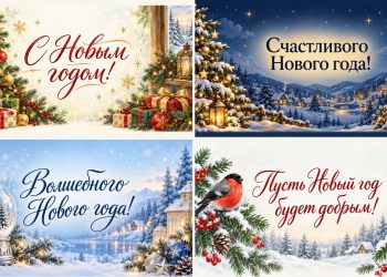 Открытки с Новым годом 2027
