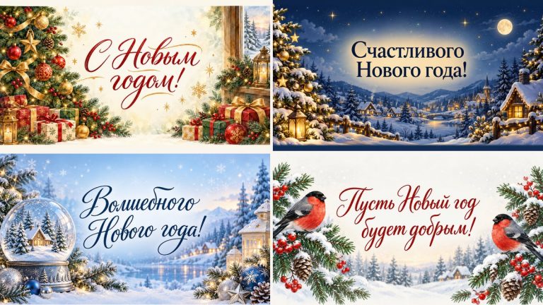 Открытки с Новым годом 2027