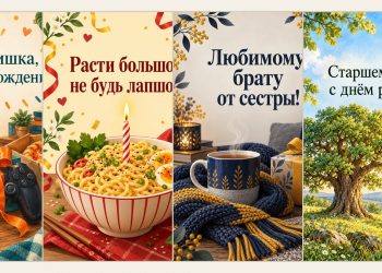 Открытки с днём рождения брату