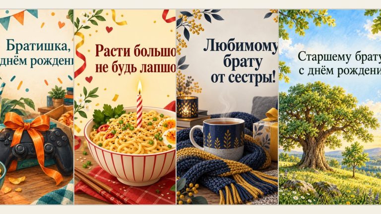 Открытки с днём рождения брату