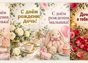 Открытки с днём рождения дочери от мамы