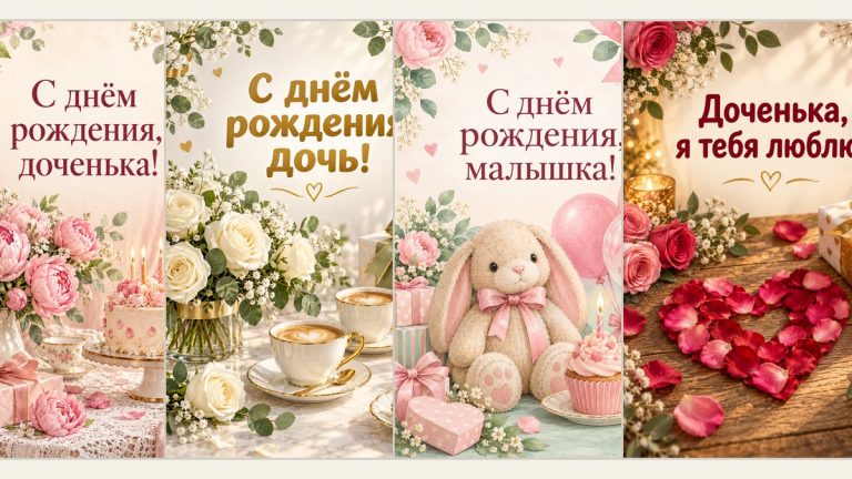 Открытки с днём рождения дочери от мамы