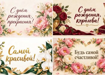 Открытки с днем рождения женщине