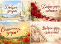 Открытки с добрым утром и хорошего дня