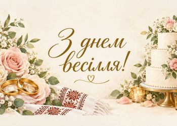 З днем весілля!