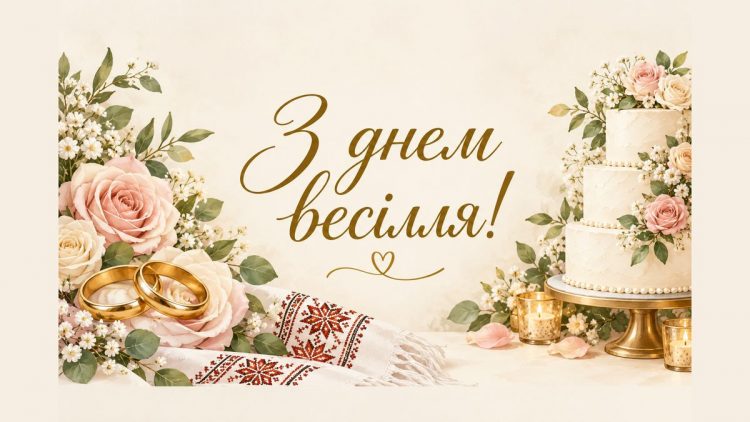 З днем весілля!
