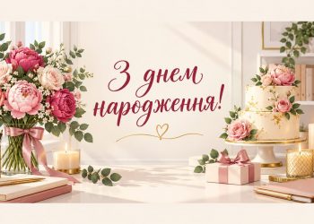 Привітання колезі жінці з днем народження