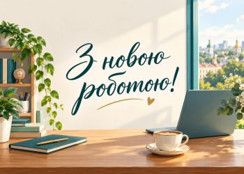 Привітання з новою роботою