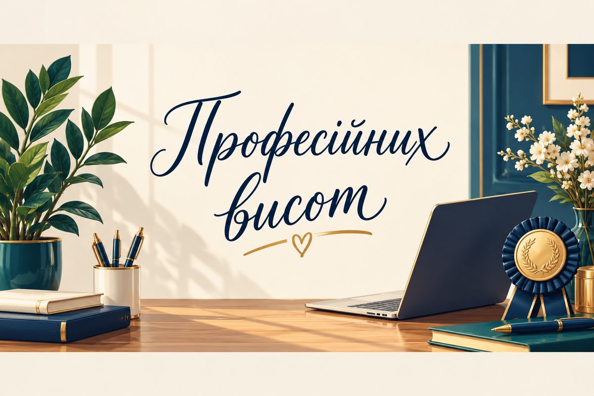 Професійних висот - листівка з новою роботою з днем народження