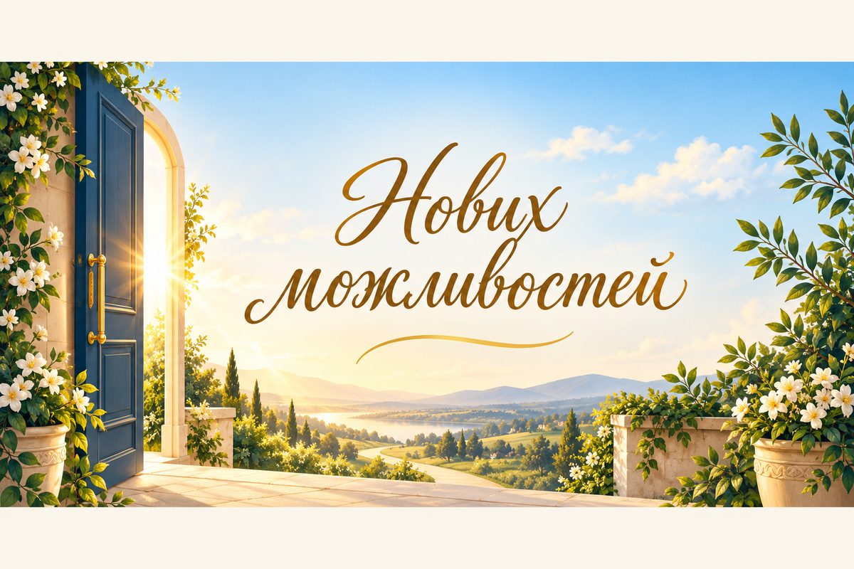Нових можливостей - листівка з новою роботою з днем народження